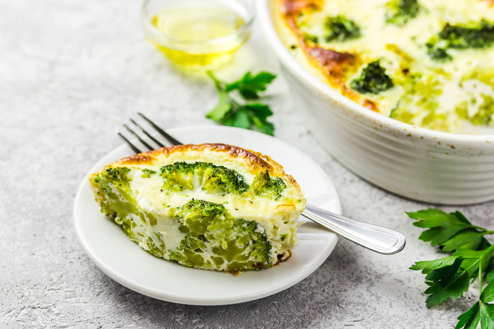 QUINOA, CHEDDAR, AND BROCCOLI GRATIN