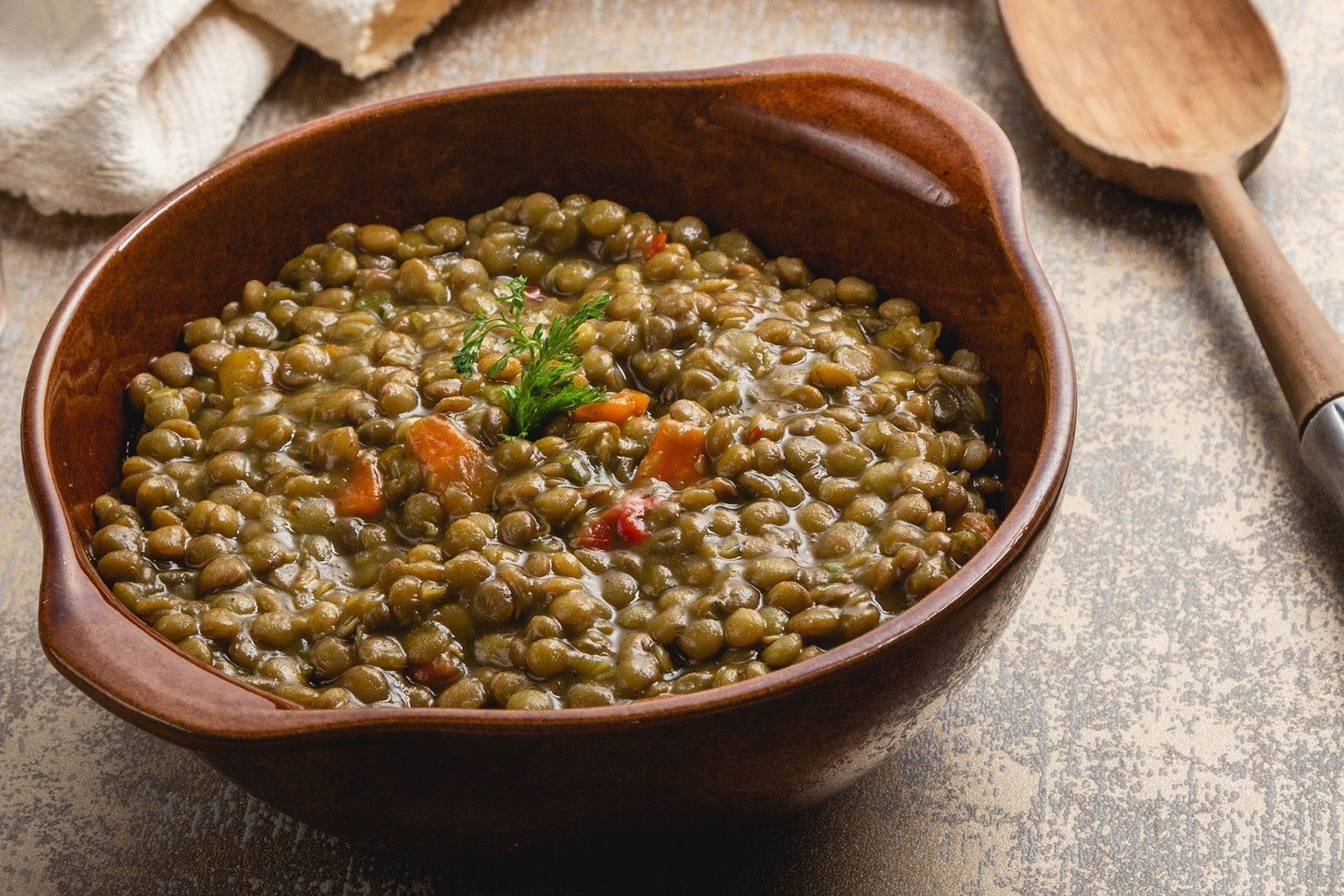 Winter Flavor Comfort: Brown Lentil Curry & Jasmine Rice