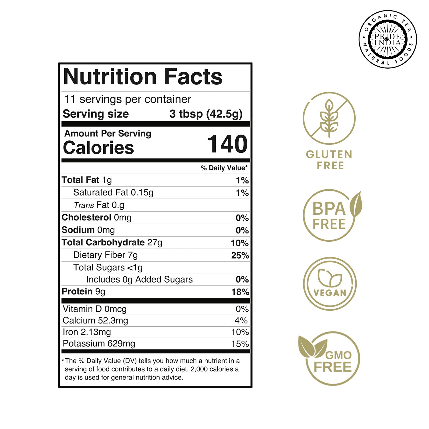 Black Bean Flour - Pride Of India