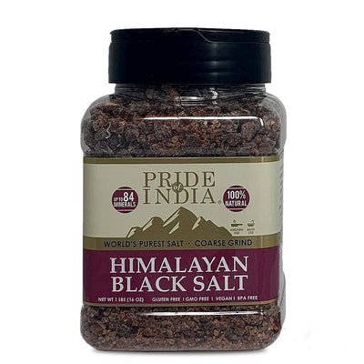 Himalayan Black Crystal Salt (Kala Namak) - Coarse Grind - Pride Of India