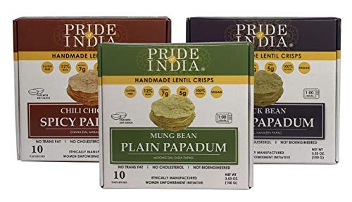 Salty Black Bean Namkeen Papadum Lentil Crisp - Pride Of India
