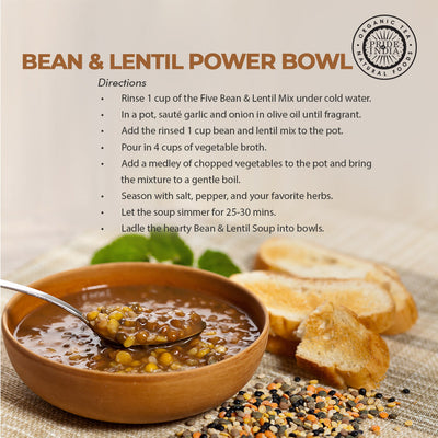 Indian Bean & Lentil Superfood - Five Delicious Panchratna Dal Mixed Jar - Pride Of India