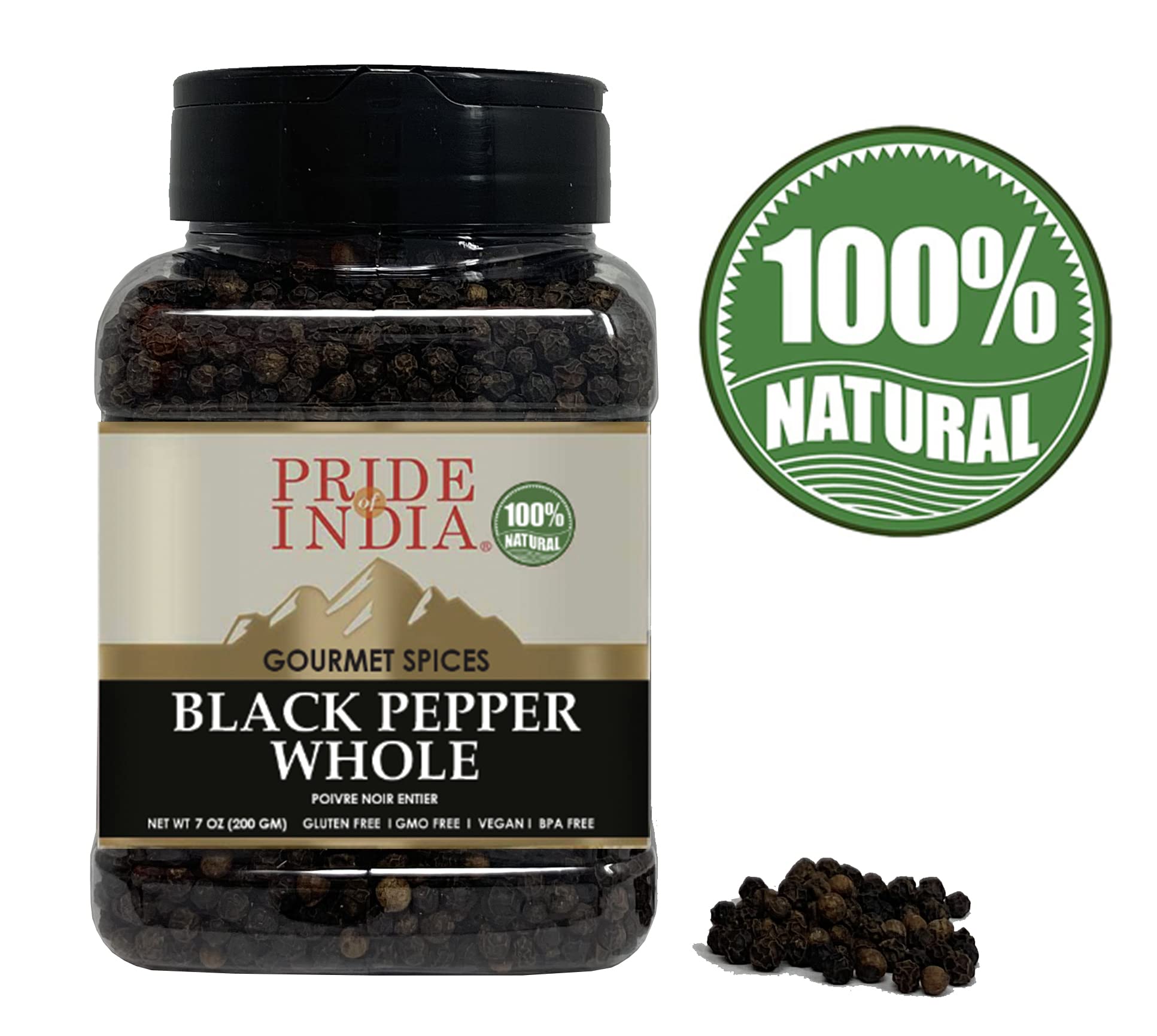Gourmet Black Peppercorn Whole - Pride Of India