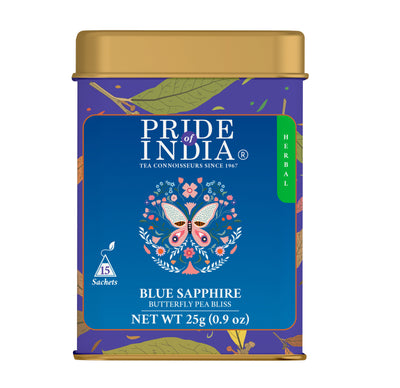 Blue Sapphire - Butterfly Pea Bliss Tea Bags - Pride Of India