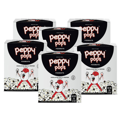 PEPPY POPS HIMALAYAN SALT & PEPPER ROASTED FOXNUTS - Pride Of India