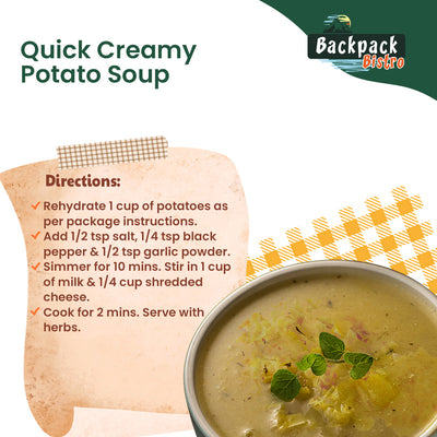 Backpack Bistro Dehydrated Diced Potatoes - Pride Of India