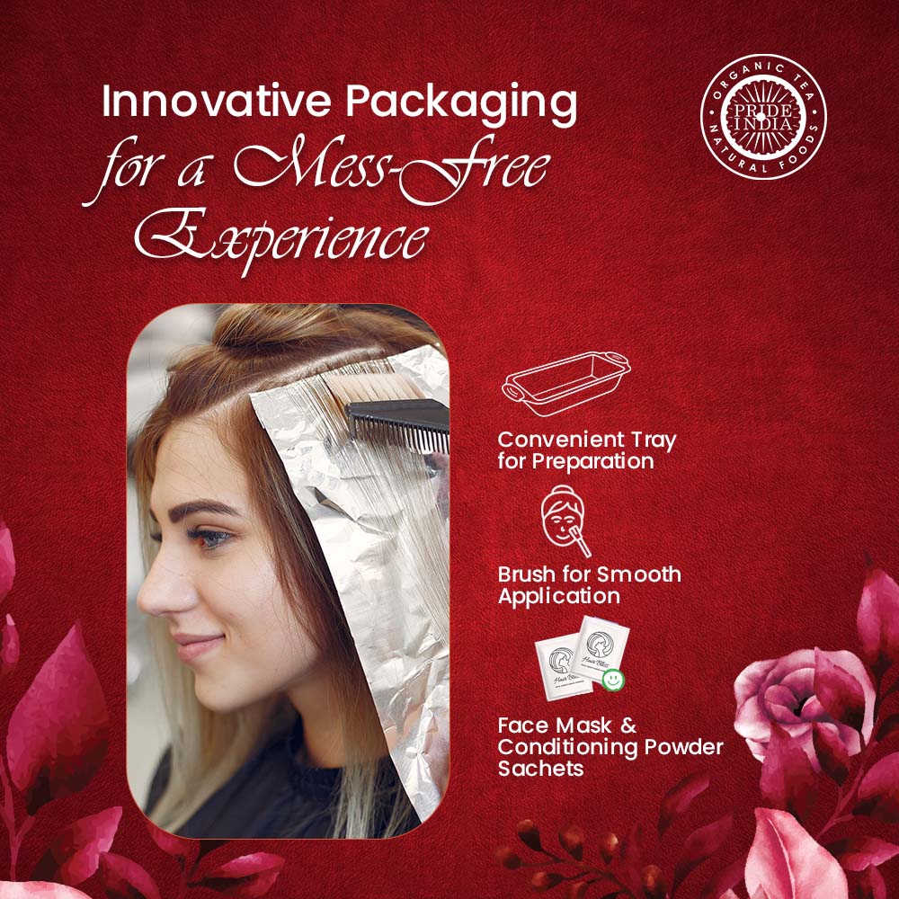 Herbal Hair Color & Care Combo - Pride Of India