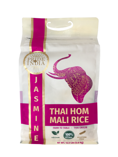 Thai White Jasmine Rice - Hom Mali Fragrant Long Grain Jar - Pride Of India