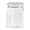 Clear PET Plastic Grip Dry/Liquid Food Storage Jars w/ Caps (Food Grade - BPA Free) - Pride Of India