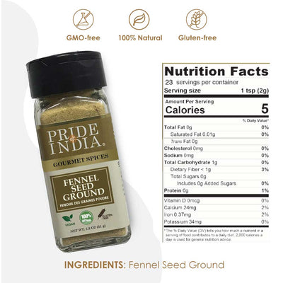 Gourmet Fennel Seed Ground - Pride Of India