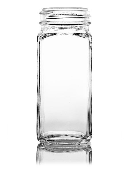 Clear Spice Jars w/ Easy Dispense Dual Sifter Caps