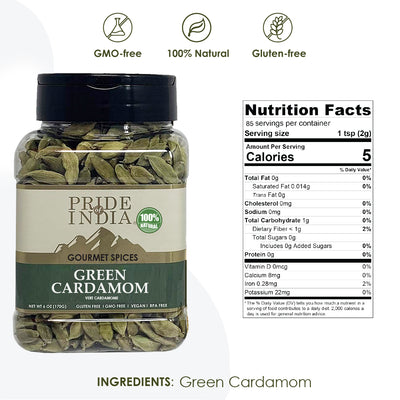 Gourmet Green Cardamom Whole - Pride Of India