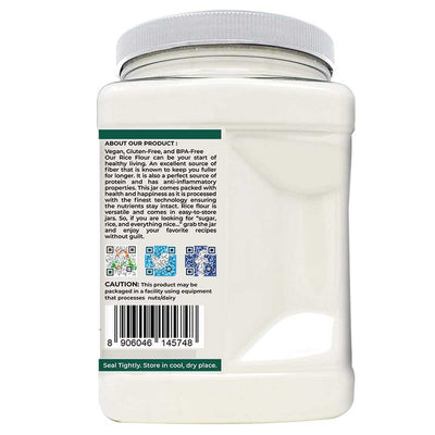 White Rice Flour - 2.2 Pound / 1 KG Jar by Green Heights - Pride Of India
