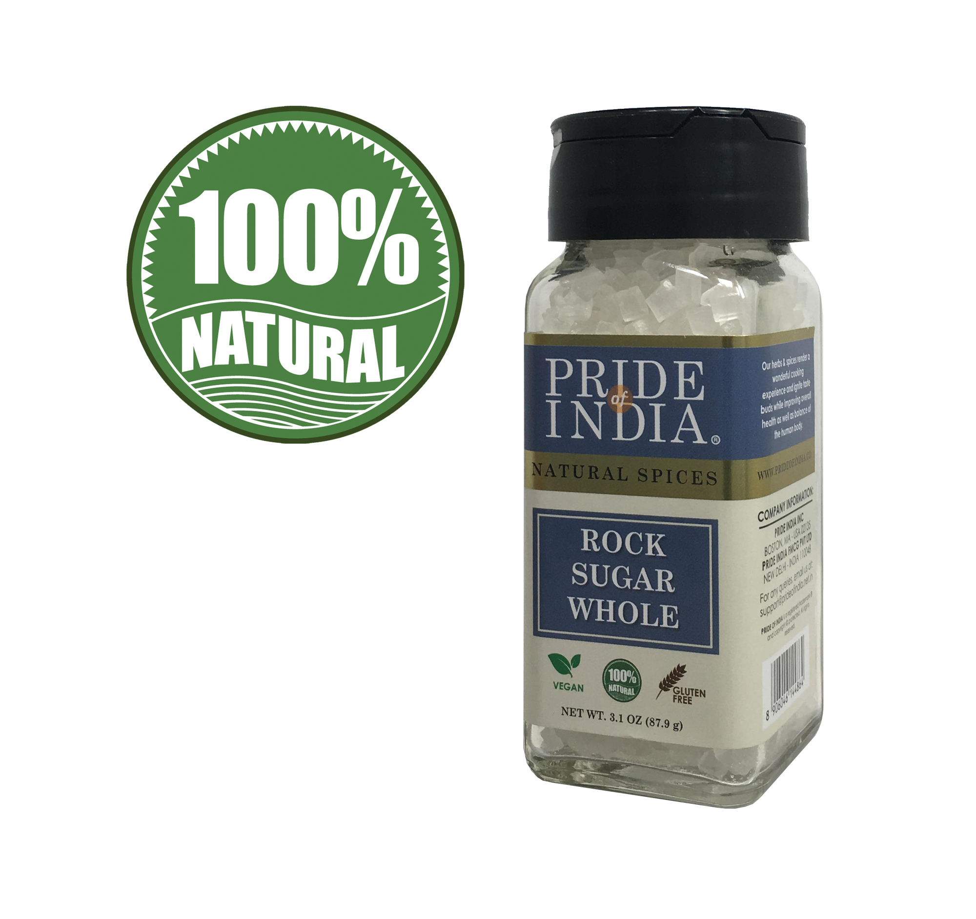 Natural Crystal Rock Sugar Whole - Pride Of India